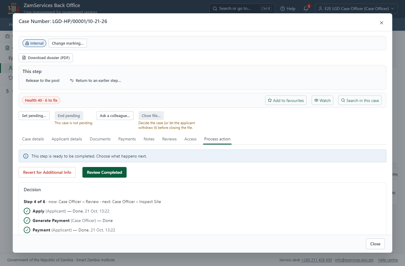 Verify Case Eligibility / Compliance (desktop)