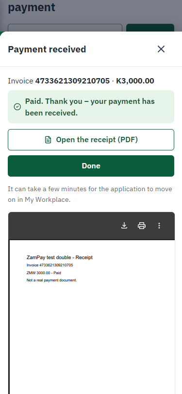 Payment received (375 px phone)