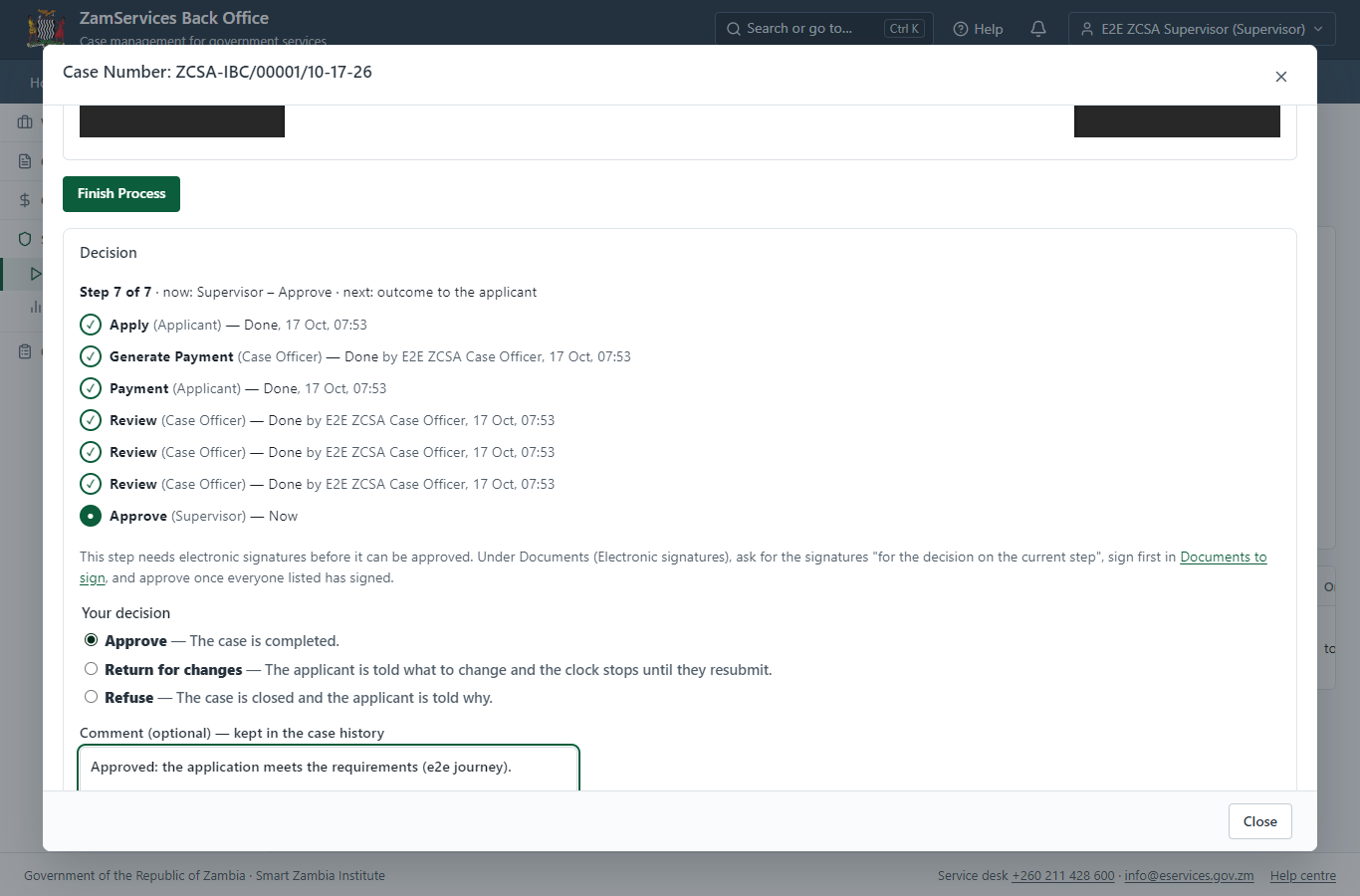 Decide: Review, Inspect, e-Sign (desktop)