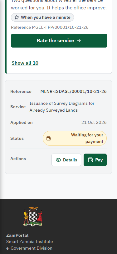 See that the fee is due (375 px phone)