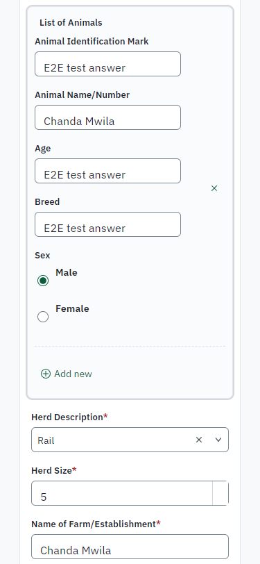 Fill in the application form (375 px phone)