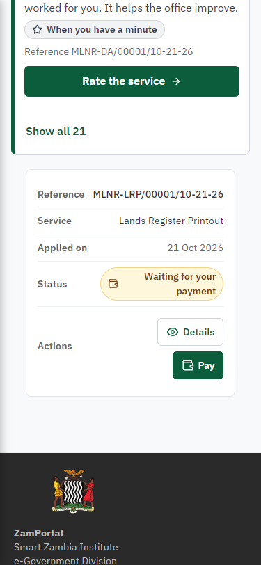 See that the fee is due (375 px phone)