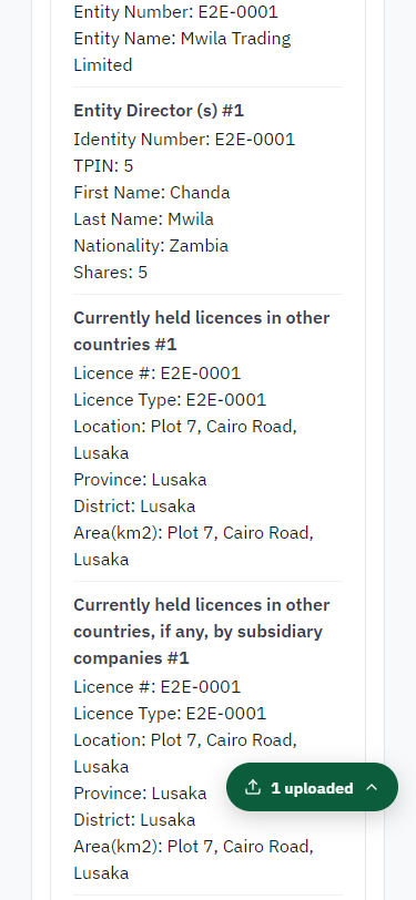 Check the answers and confirm the declaration (375 px phone)