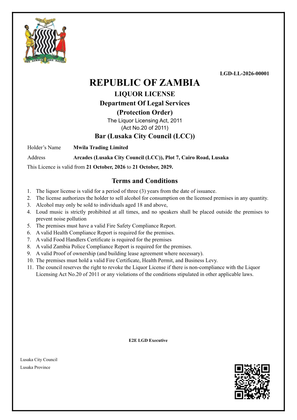 Liquor Licence (sealed PDF)