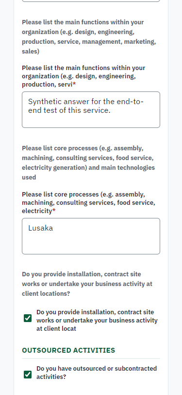 Fill in the application form (375 px phone)