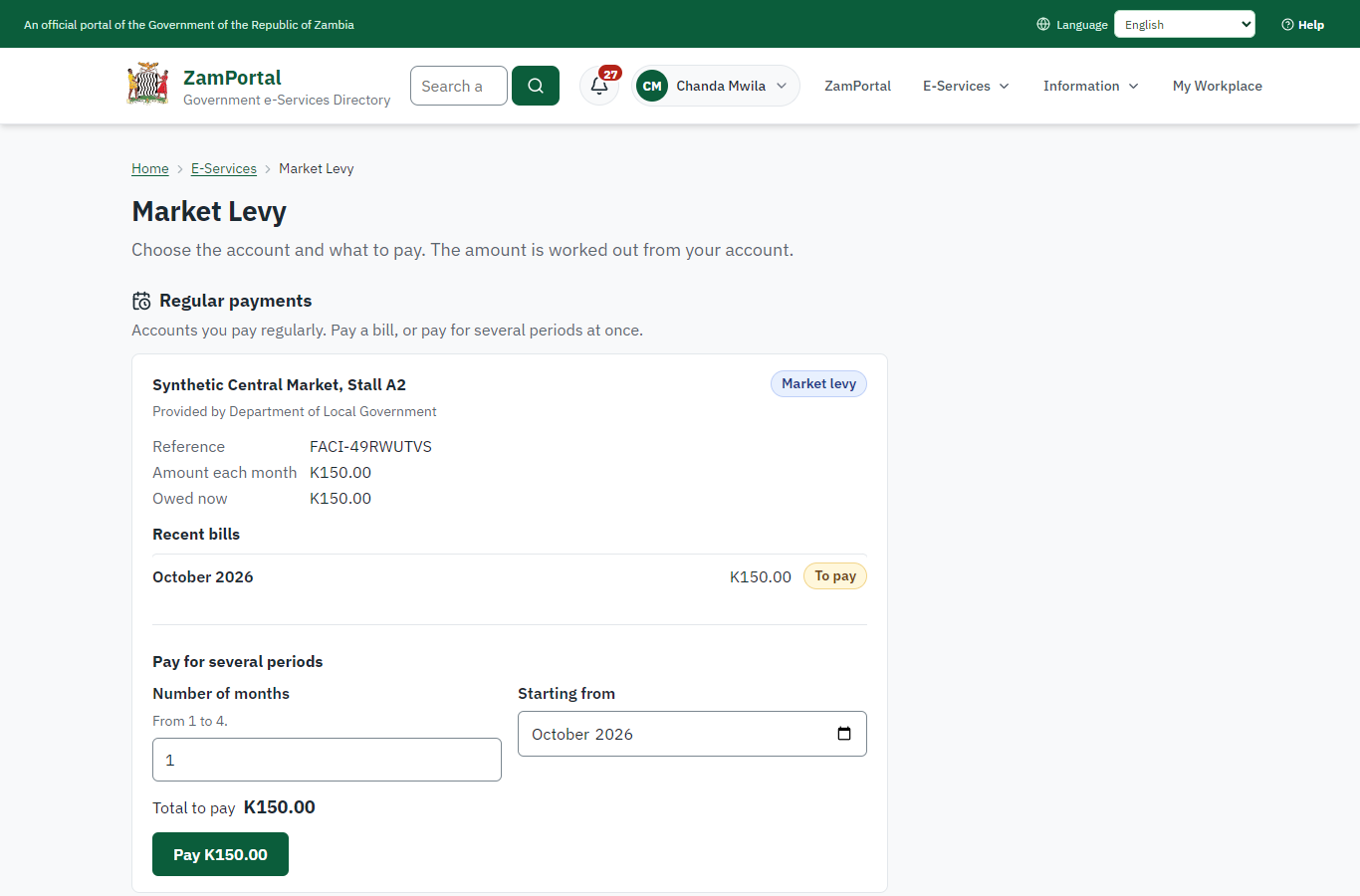 See the account and what is owed (desktop)