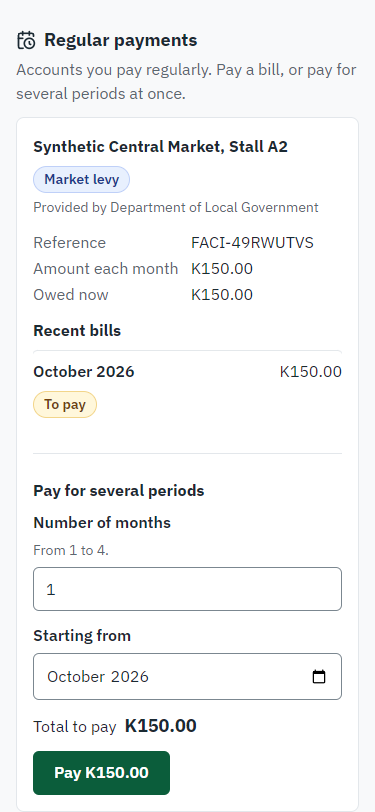 See the account and what is owed (375 px phone)