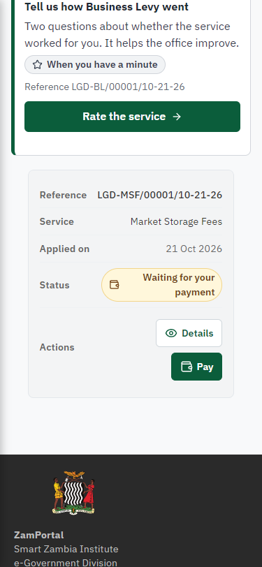 See that the fee is due (375 px phone)