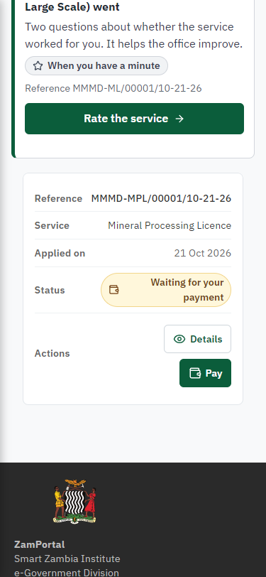 See that the fee is due (375 px phone)