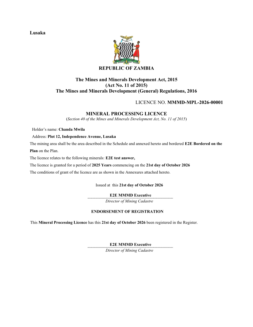 Mineral Processing Licence (sealed PDF)