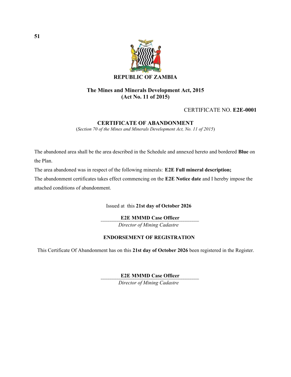 Certificate of Abandonment (sealed PDF)