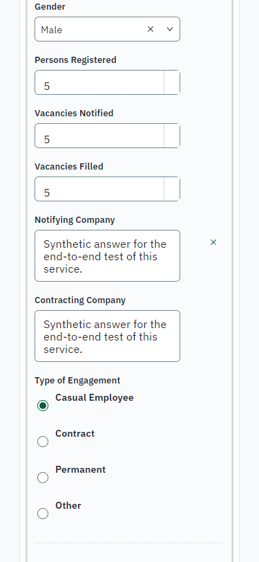 Fill in the application form (375 px phone)