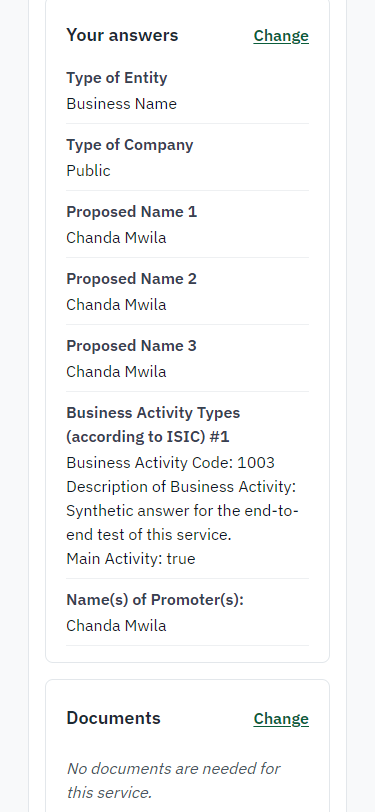 Check the answers and confirm the declaration (375 px phone)