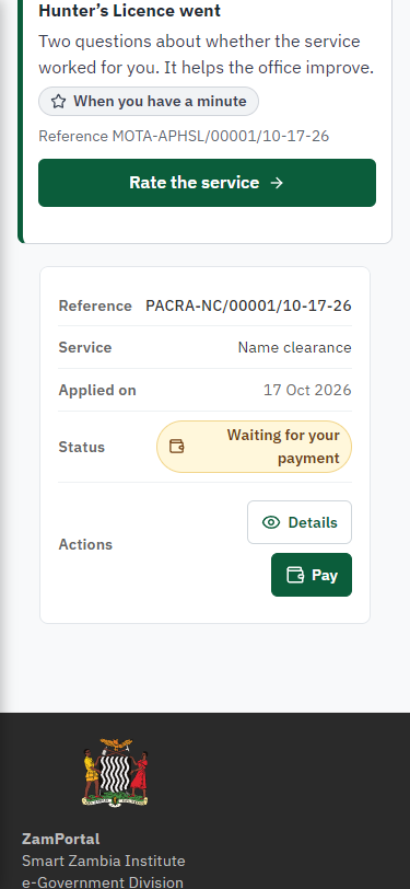 See that the fee is due (375 px phone)