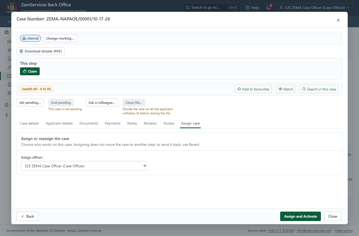 Take the new application on (desktop)