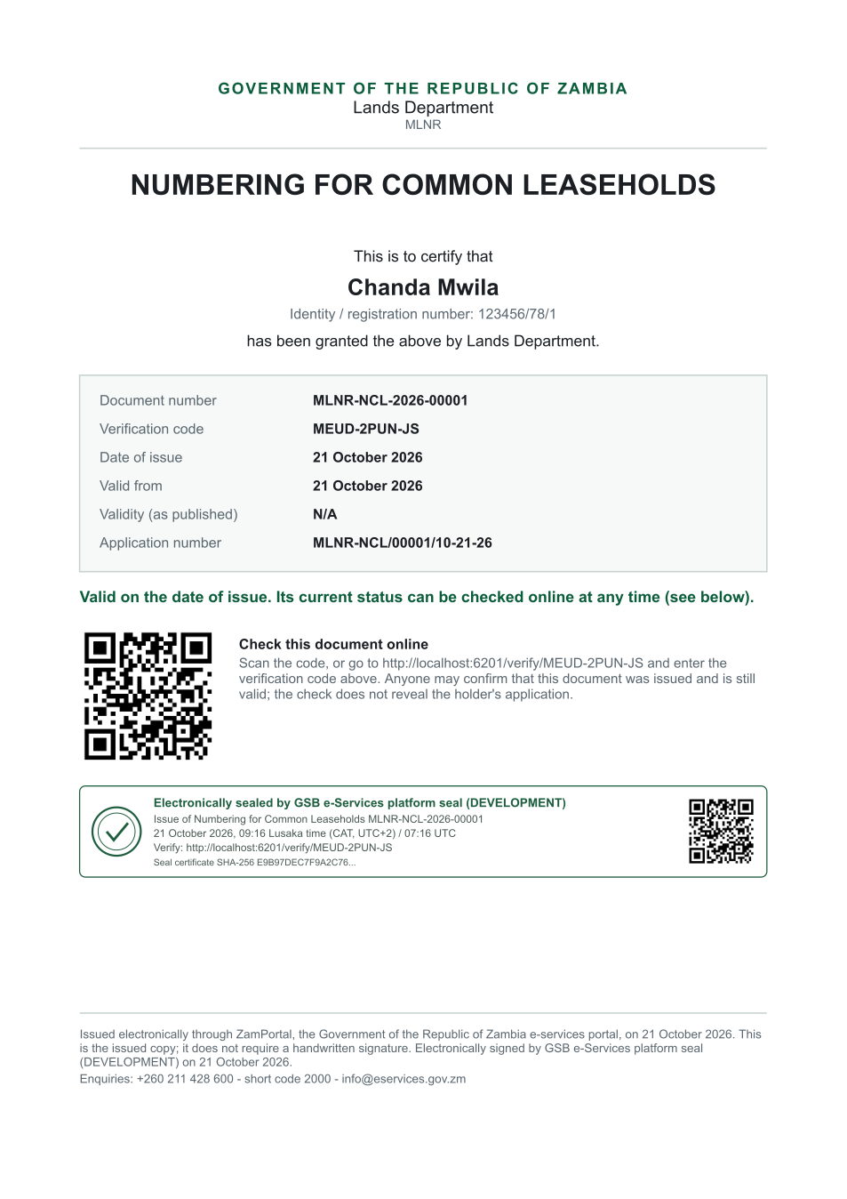 Numbering for Common Leaseholds (sealed PDF)