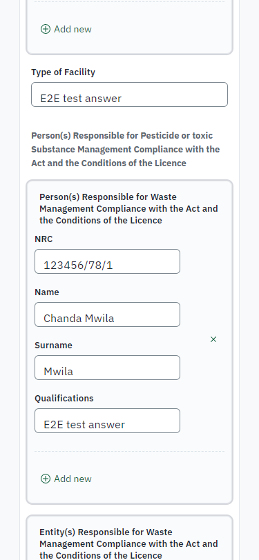 Fill in the application form (375 px phone)