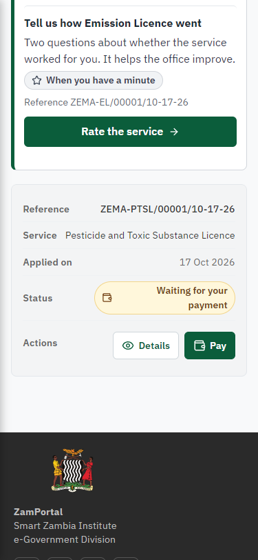 See that the fee is due (375 px phone)