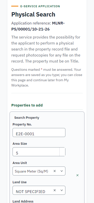 Fill in the application form (375 px phone)