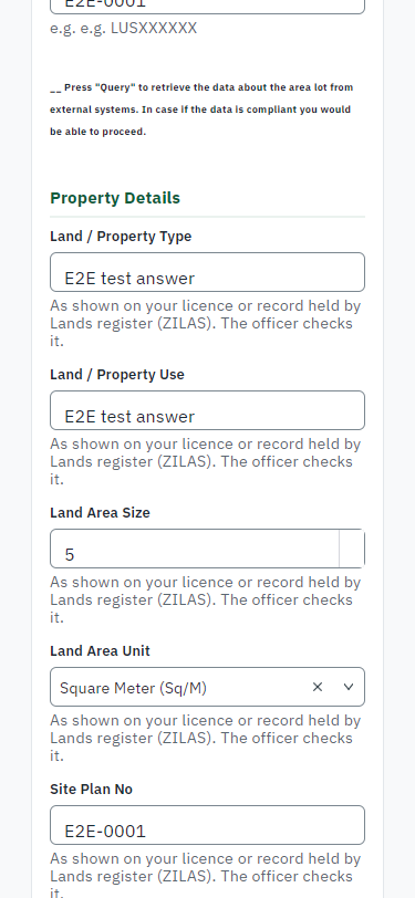 Fill in the application form (375 px phone)
