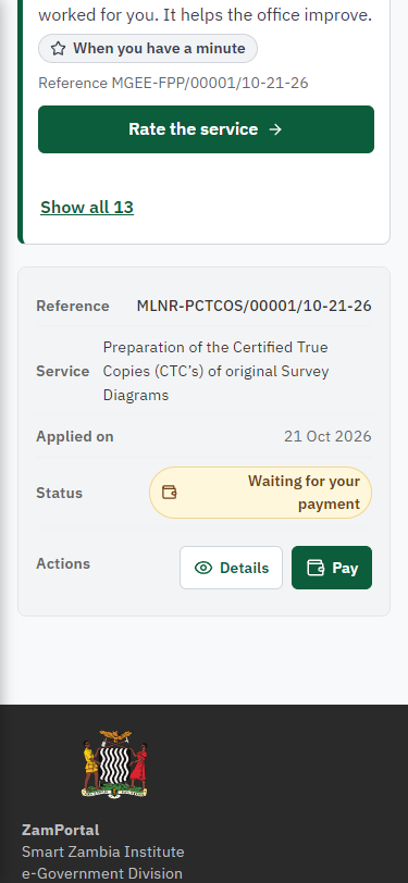 See that the fee is due (375 px phone)
