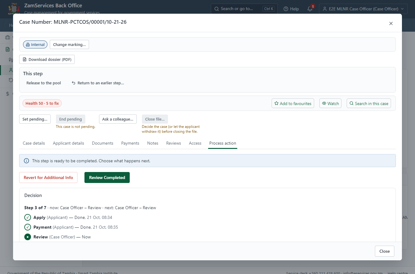 Conduct survey, submit report (EXTRANET) (desktop)