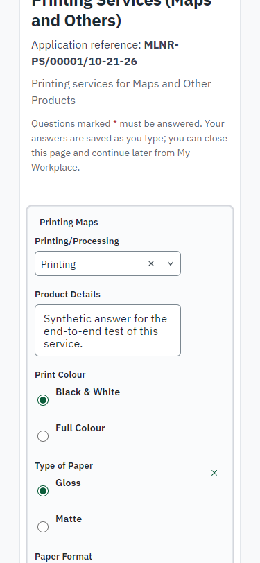 Fill in the application form (375 px phone)