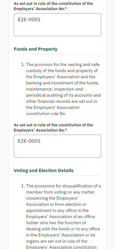 Fill in the application form (375 px phone)