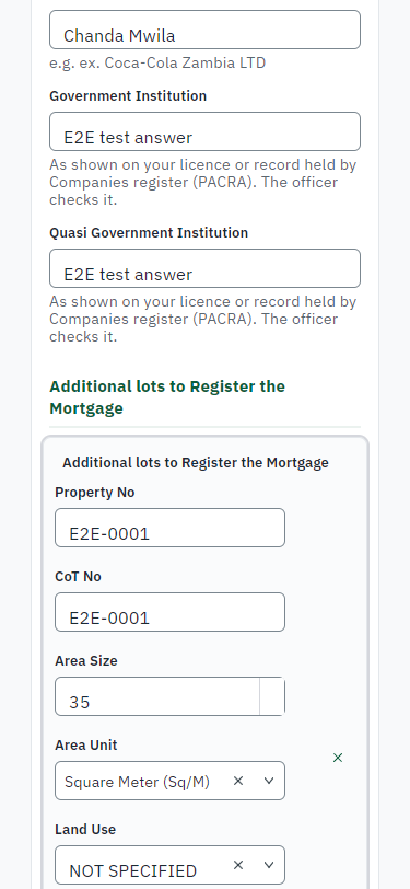 Fill in the application form (375 px phone)