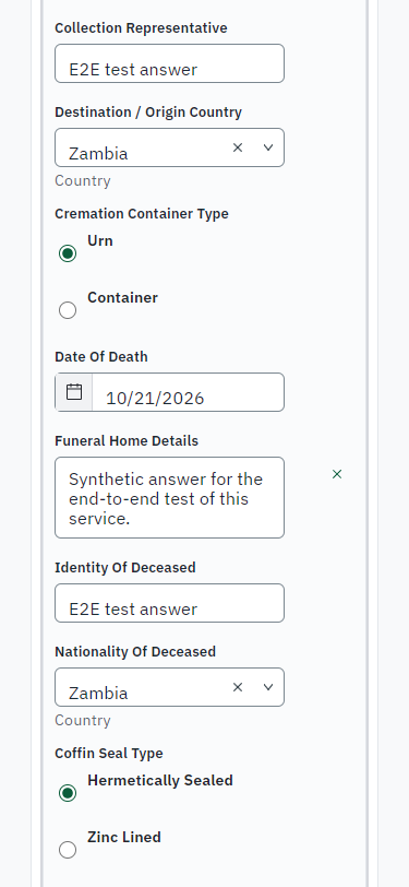 Fill in the application form (375 px phone)