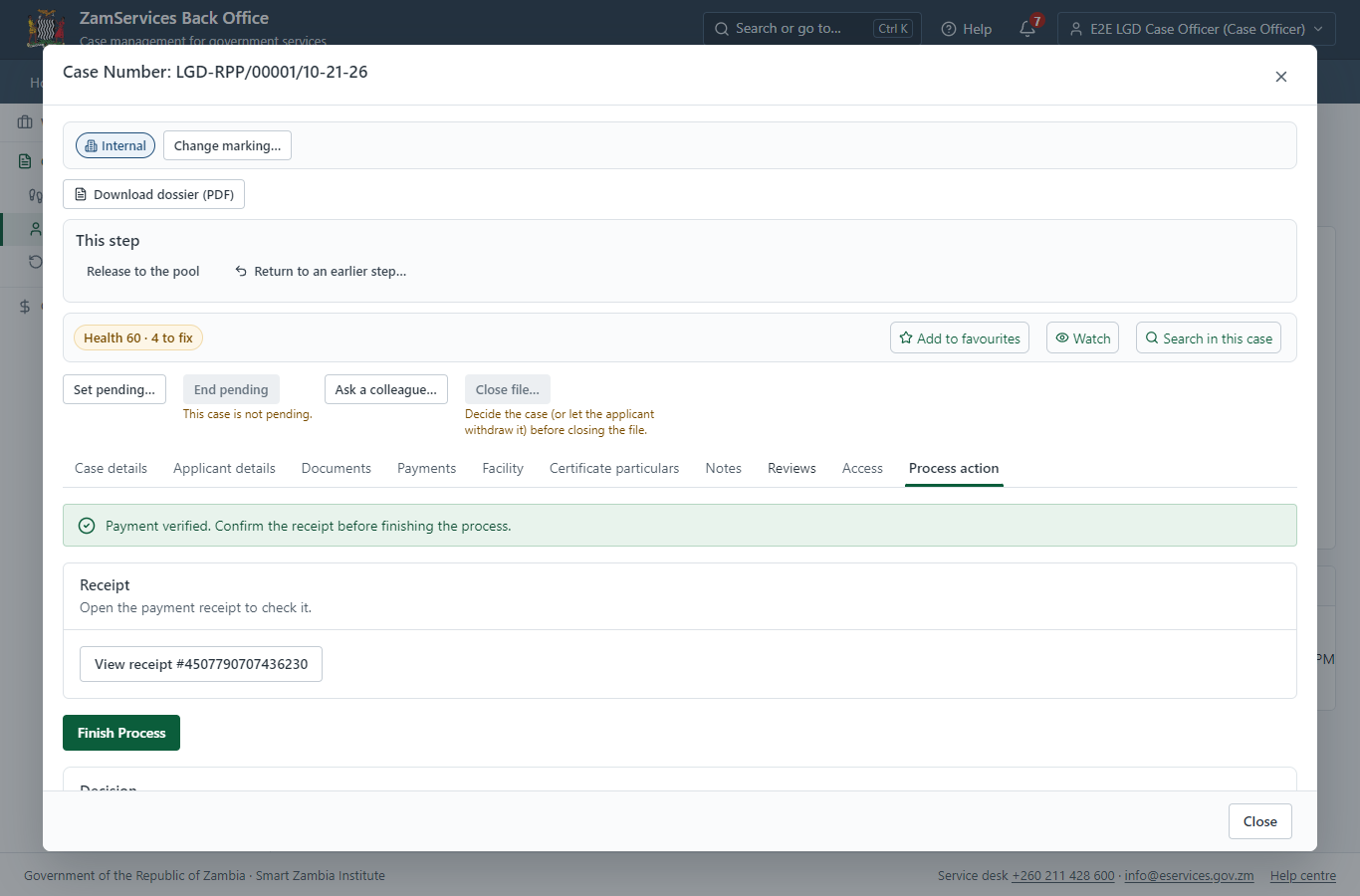 Verify Payment (desktop)
