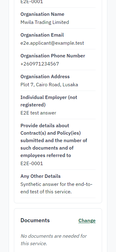 Check the answers and confirm the declaration (375 px phone)