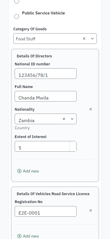 Fill in the application form (375 px phone)