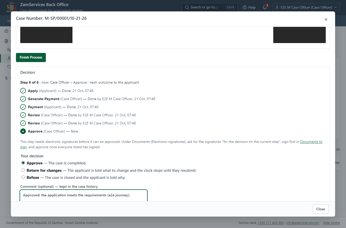 Decide: Review, Inspect, e-Sign (desktop)