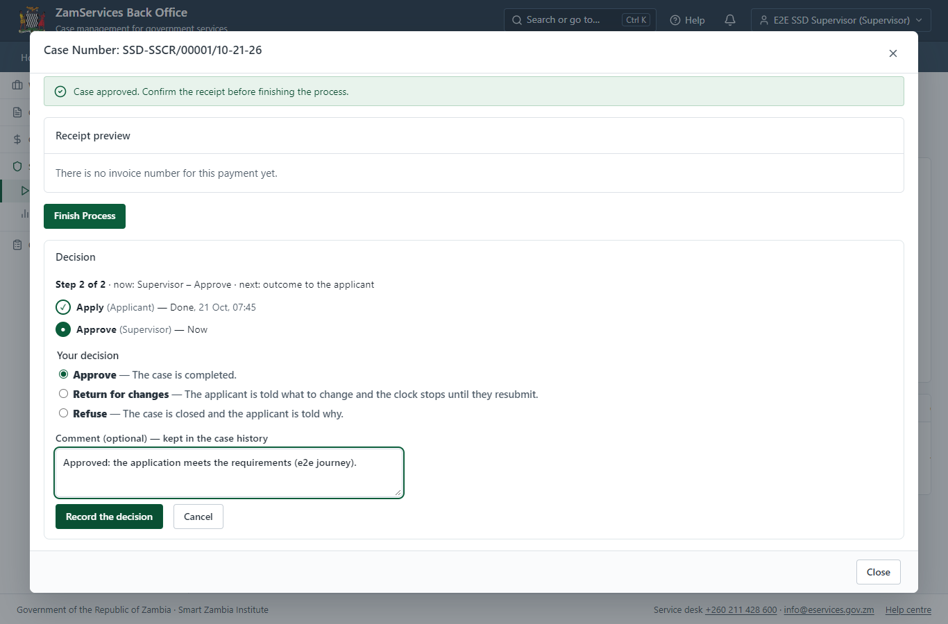 Decide: Review, Inspect, Assign to Specialist' (desktop)