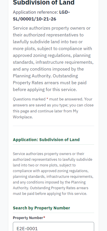 Fill in the application form (375 px phone)