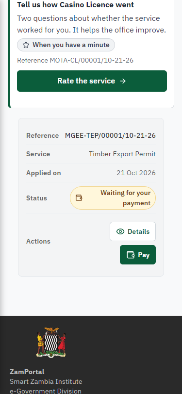 See that the fee is due (375 px phone)