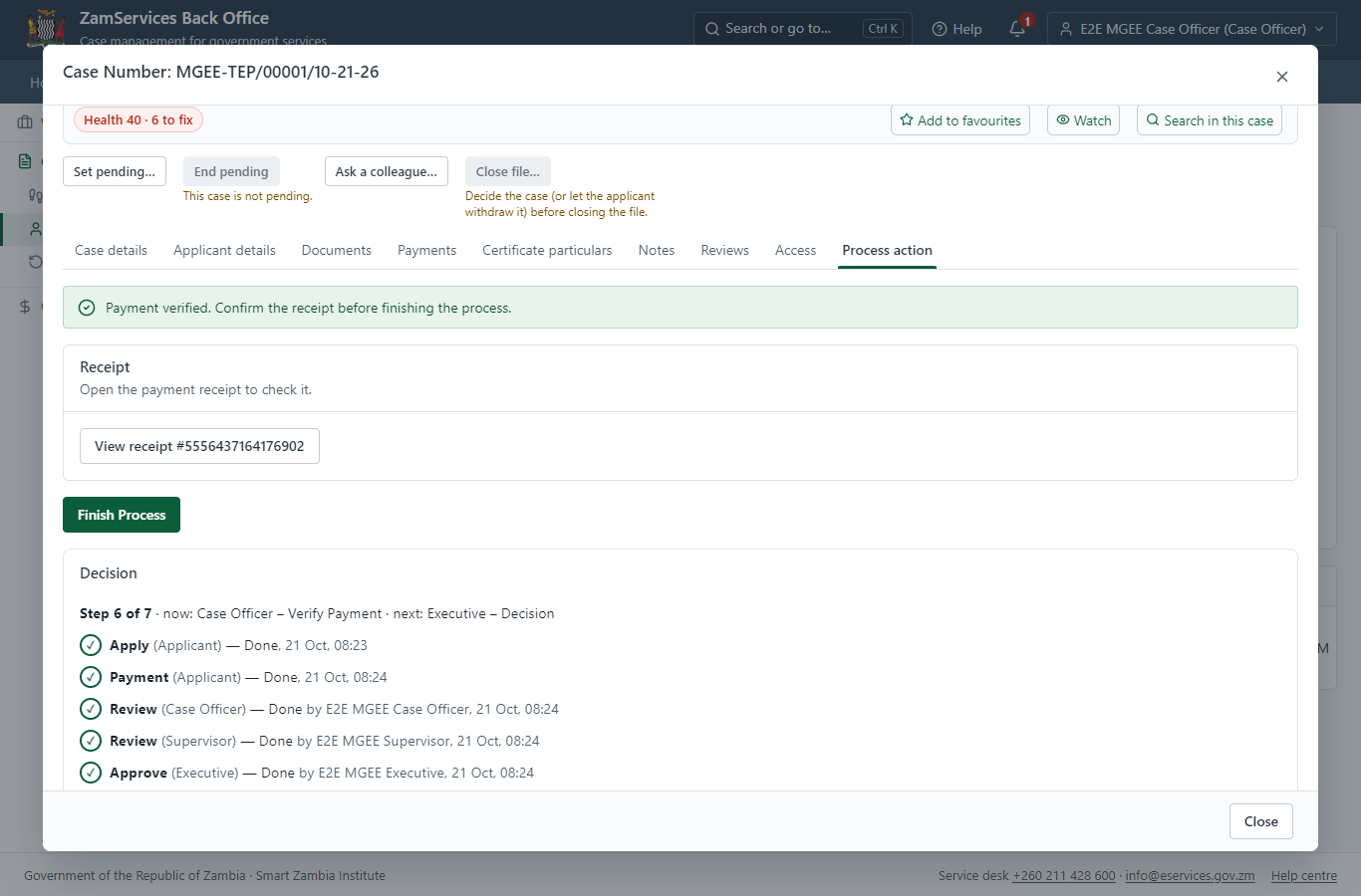 Verify Payment Completion (desktop)