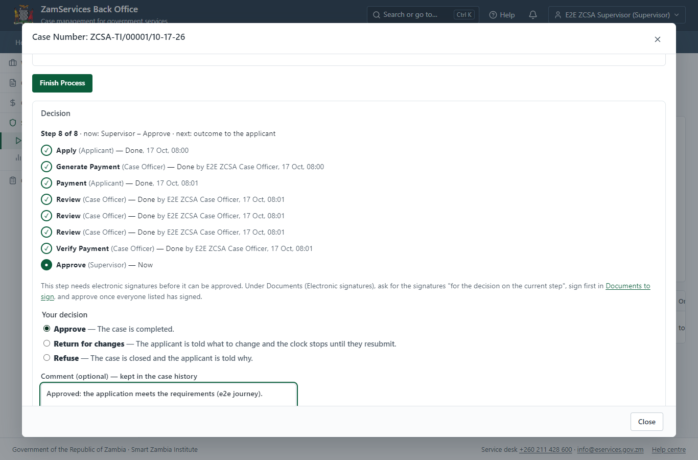 Decide: Review, Inspect, e-Sign (desktop)