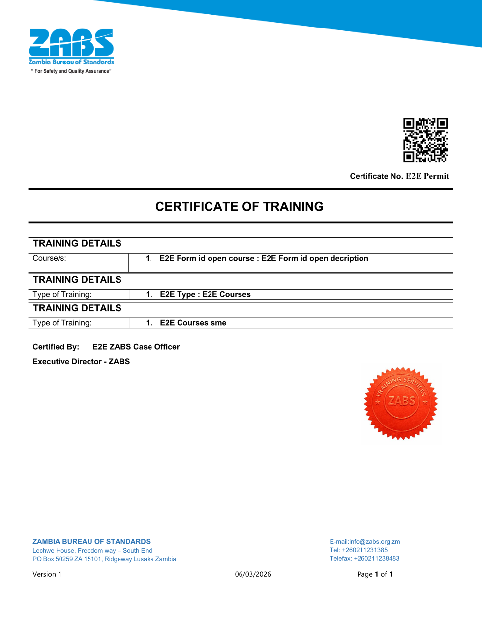 Training Services (sealed PDF)
