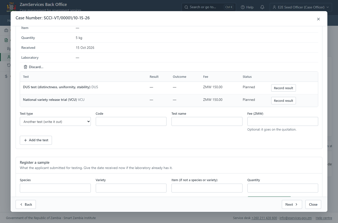 Plan the DUS and VCU tests (desktop)