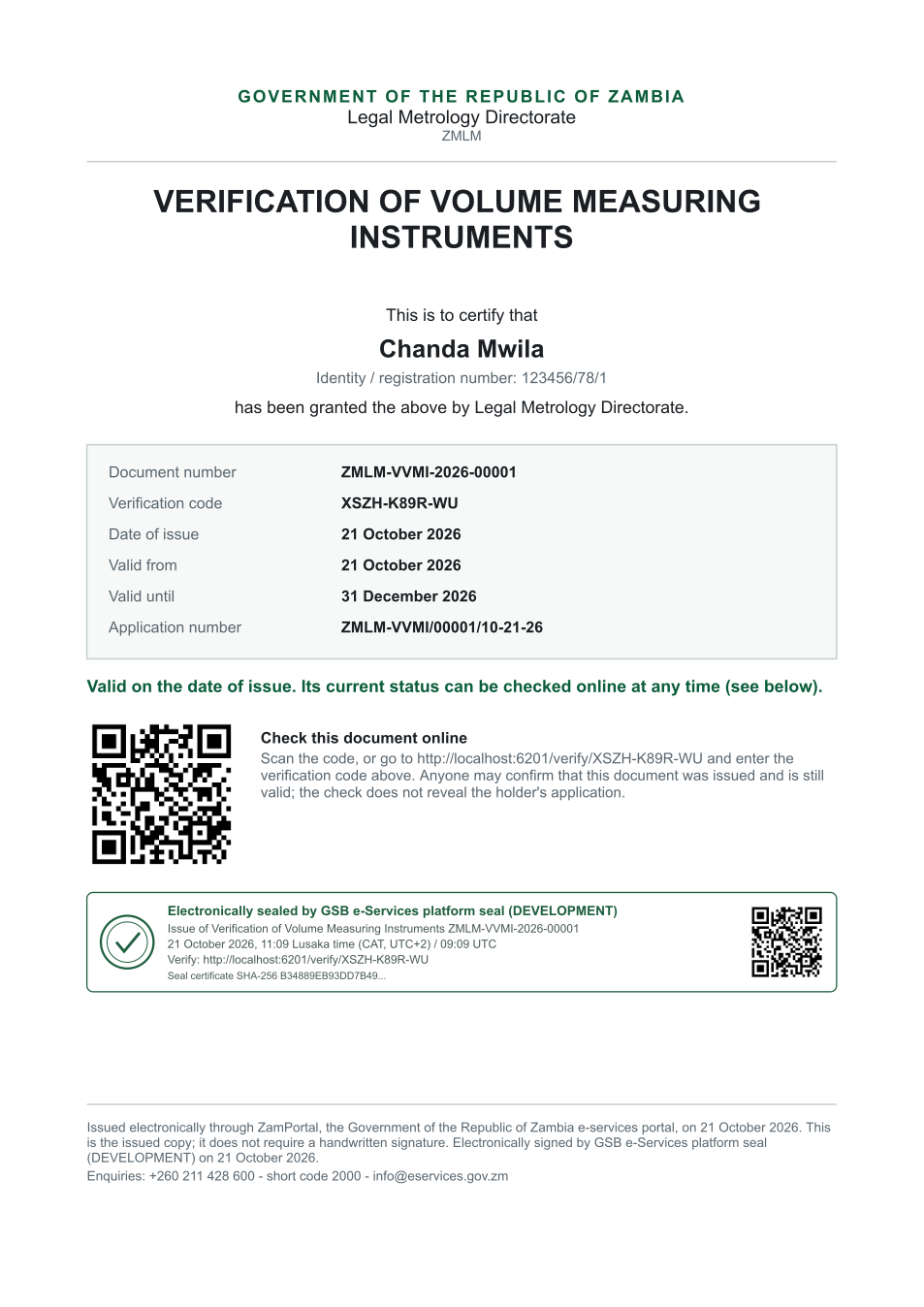 Verification of Volume Measuring Instruments (sealed PDF)