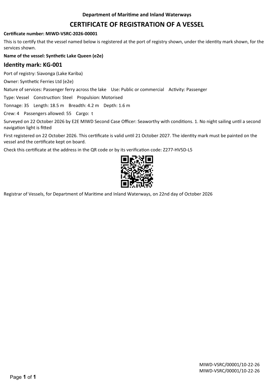 Certificate of registration (sealed PDF)